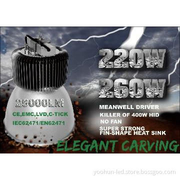 Durable 200W led high bay light with fin-shape heat sink